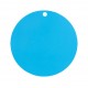 Etiquette carton turquoise ronde les 10