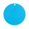 Etiquettes carton turquoise rondes les 10