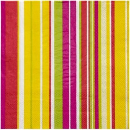 Serviettes de Table Rayures Soleil