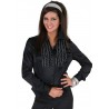 Déguisement chemise disco noire femme