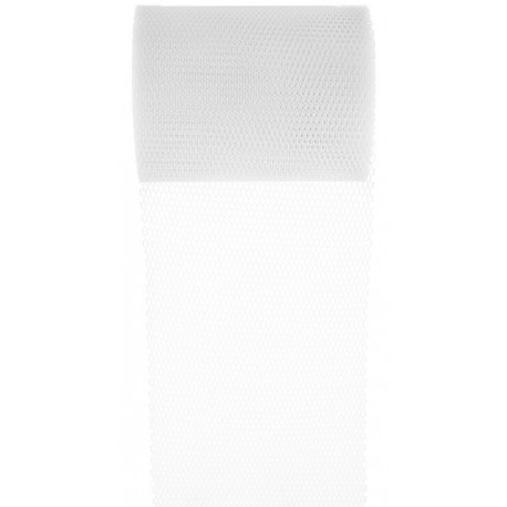 Rouleau de tulle blanc 80 mm x 10 M