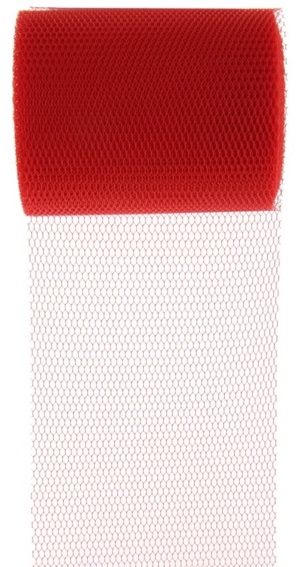 Rouleau de tulle - 30 cm x 91,4 m - Décoration de chemin de table de mariage - 100 yards - Pour décoration de table de mariage - Rouge