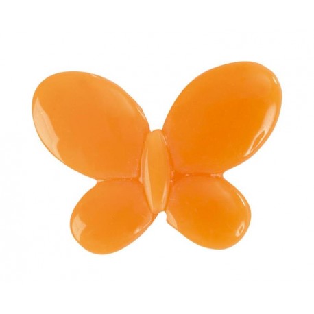 Perle papillon orange les 12