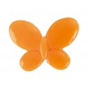 Perles papillon orange les 12