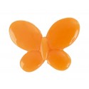 Perles papillon orange les 12