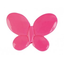 Perle papillon fuchsia les 12