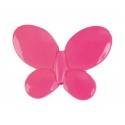 Perles papillon fuchsia les 12