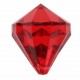 Perle pampille diamant rouge les 6