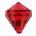 Perles pampille diamant rouge les 6