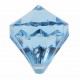 Perle pampille diamant turquoise les 6