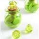 Perle pampille diamant vert les 6