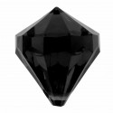 Perles pampille diamant noir les 6