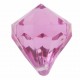 Perle pampille diamant fuchsia les 6