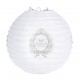 Lanternes boule papier just married 20 cm les 2