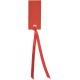 Etiquette rectangle rouge avec ruban les 12