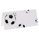 Marque-place football carton blanc les 10