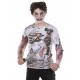 Déguisement T-Shirt zombie adulte mixte