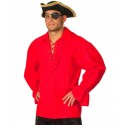 Déguisement chemise pirate rouge homme