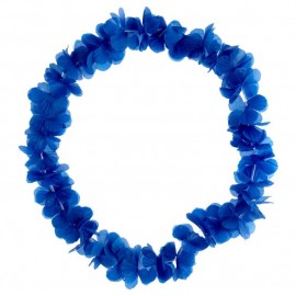 Collier hawaïen bleu