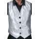 Deguisement Veste Gilet Veston Argent Zoom1