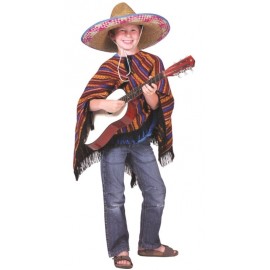 Déguisement poncho mexicain enfant