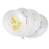 Ballons anniversaire 4 ans 23 cm les 8
