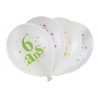 Ballons anniversaire 6 ans 23 cm les 8