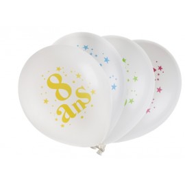 Ballon anniversaire 8 ans 23 cm les 8