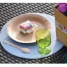 Sets de table ronds intissé bleu ciel 34 cm les 10