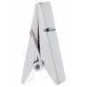 Pinces pyramide blanches en bois les 12
