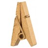 Pinces pyramide or en bois les 12