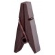 Pinces pyramide chocolat en bois les 12