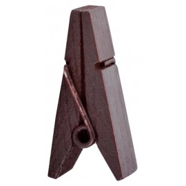 Pince pyramide chocolat en bois les 12
