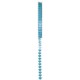 Ruban coeur turquoise forme coeur satin 5 M