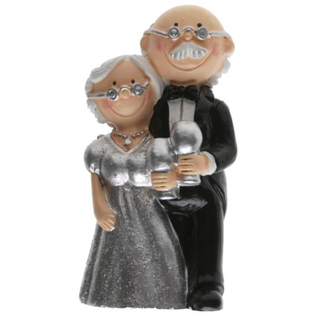 Figurine couple noces d'argent