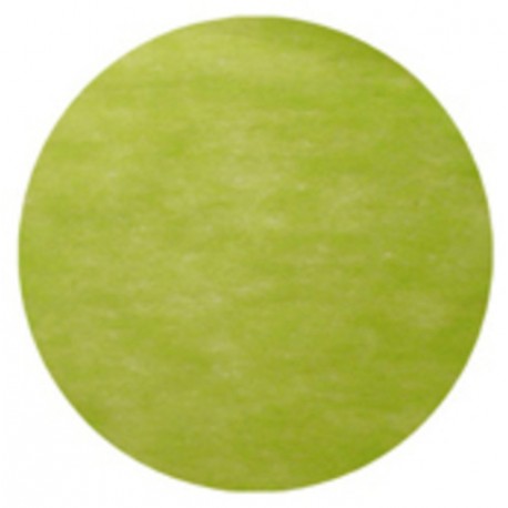 Set de table rond intissé vert 34 cm les 10