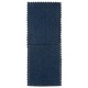 Pochettes à couverts et serviette jean bleu les 4