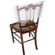 Housses dossier de chaise dentelle blanche les 2
