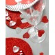 Coeur blanc pailleté sur tige les 12