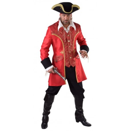 Déguisement capitaine crochet pirate homme luxe
