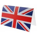Cartes invitation drapeau anglais Union Jack les 10