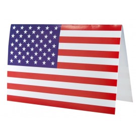 Carte invitation drapeau américain USA les 10