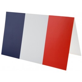 Cartes invitation drapeau Français les 10