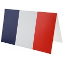 Cartes invitation drapeau Français les 10
