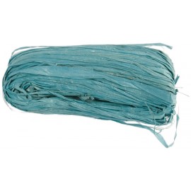 Raphia naturel turquoise pelote 50 g
