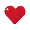 Etiquettes coeur rouge les 10