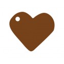 Etiquettes coeur chocolat les 10