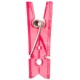 Pince transparente fuchsia les 6