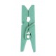 Mini pinces en bois menthe les 24