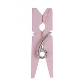 Mini pince en bois rose les 24